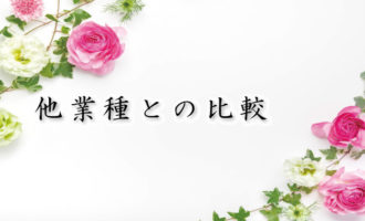 今里新地,他業種との比較